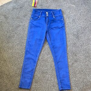 Stylish High-Rise Blue Jeans for Women